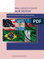 Karşılaştırmalı Hükümet Sistemleri: Başkanlık Sistemi (ABD, Arjantin, Azerbaycan, Brezilya Ve Nijerya Örnekleri), TBMM Araştırma Merkezi