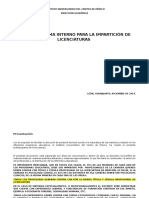 Profesiograma para impartición de licenciaturas en Instituto Universitario del Centro de México