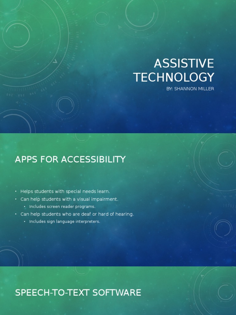 Assistive Technology for Special Needs | PDF | Special Education ...