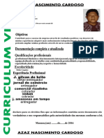 Curriculum Vitae AZAZ NASCIMENTO CARDOSO