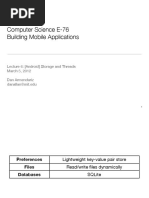 Computer Science E-76 Building Mobile Applications