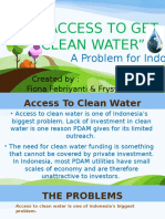 "Access To Get Clean Water": Fiona Febriyanti & Frysye Gumansalangi Created by