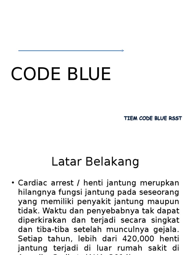 Prosedur Tim Code Blue Rumah Sakit | PDF