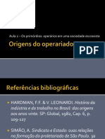 Origens Do Operariado No Brasil