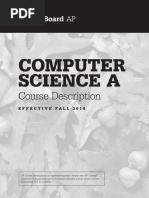 CompSci A Course Description