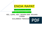 Agenda Rapat