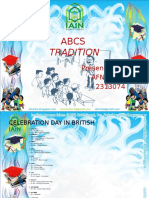 Tradition: Presented by Afni Fitri 2313074