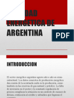 Realidad Energetica Argentina