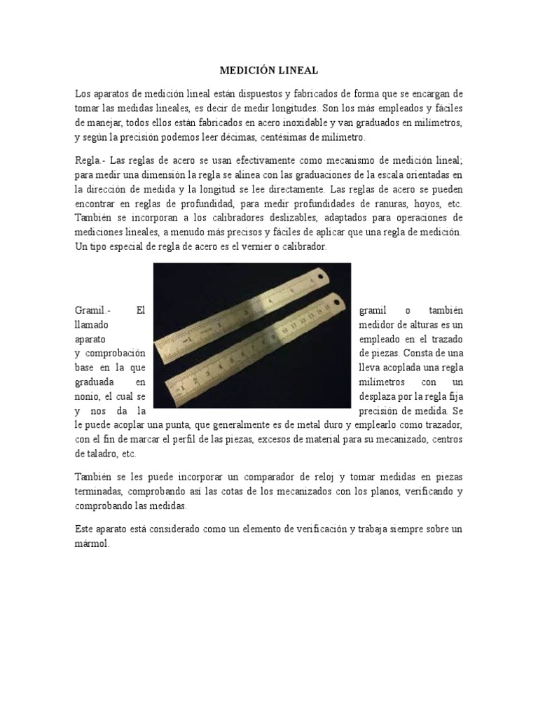 Medición Lineal y Ángular Metro. Observación científica