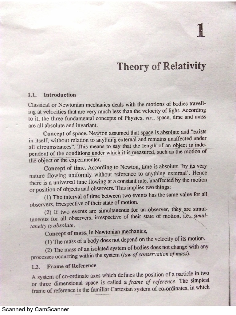 Relativity | PDF