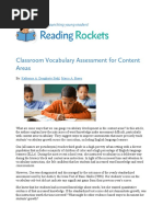 Classroom Vocabulary Assessment
