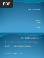 What Is Discourse?: Lesson 4