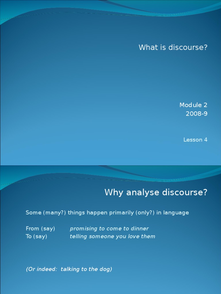 Understanding Discourse Analysis Basics | PDF | Linguistics | Academic ...