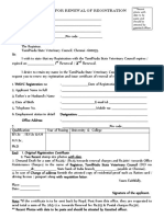 Renewal Application Form