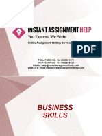 Sample Assignment On Business Skills