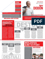 Platforma electorală Igor Dodon presedinte 2016