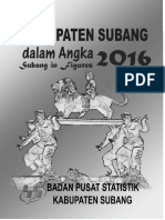 Kabupaten Subang Dalam Angka 2016