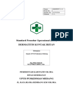 Standard Prosedur Operasional (SPO) Dermatitis Kontak Iritan