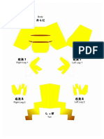 Pokemon - Pikachu Papercraft