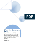 Type The Document Subtitle