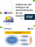 Enfoque de Administración Stakrholders