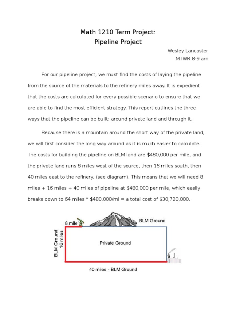 Math 1210 Term Project | PDF | Triangle | Line (Geometry)