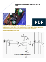 Circuito de amplificador de áudio