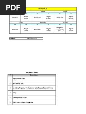 Weekly Plan