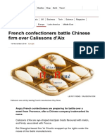 French Confectioners Battle Chinese Firm Over Calissons d'Aix - BBC News