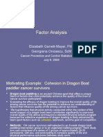 Factor Analysis of Cohesion Variables