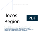 Folk Arts in Ilocos Region and Cordillera Administrative Region