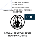 Special Reaction Team Army Student Handbook