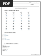 Avaliacao de Matematica 2º Ano Respostas