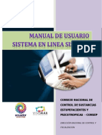 Sistema en línea SISALEM: guía para el reporte de sustancias químicas controladas