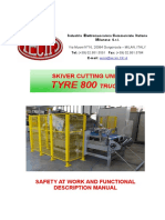 Skiver Cutting Unit TYRE 800 Truck - Santo Andre - Safety at Work and Functional Description Manual