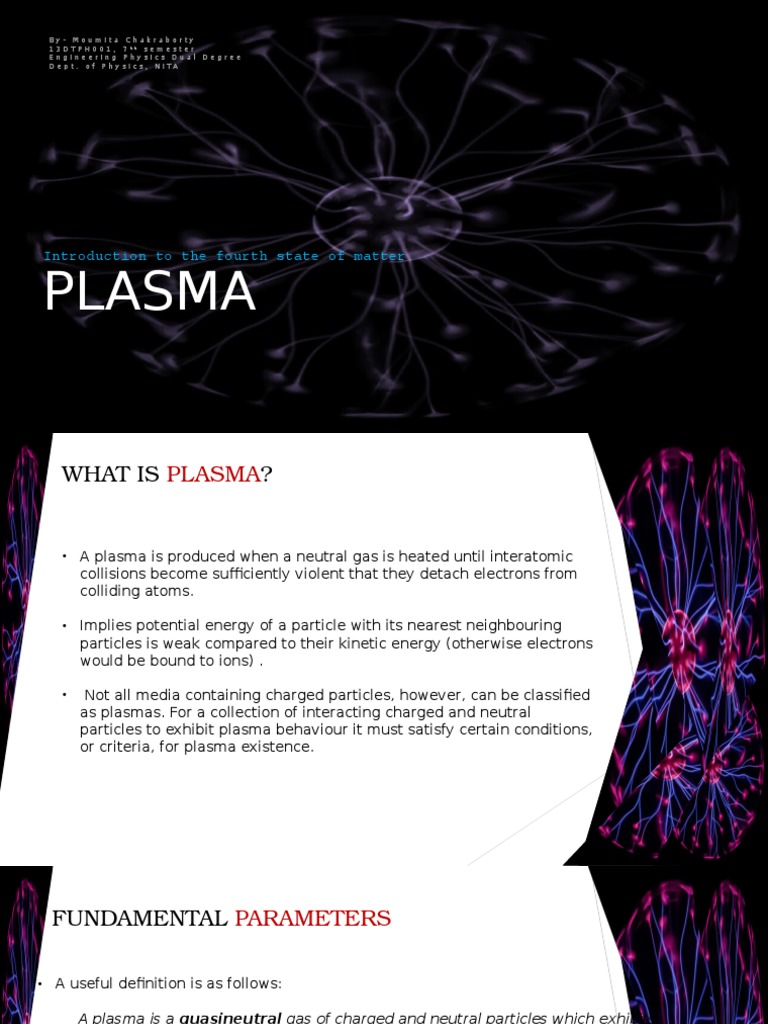 Introduction to Plasma: The Fourth State | PDF | Plasma (Physics) | Gases