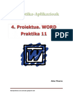 Proiektua. WORD Praktika 11 Aitor Pizarro