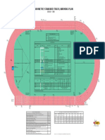 Iaaf 400 Metre Standard Track, Marking Plan: SCALE - 1:350