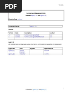 Info Sharing SLA Template