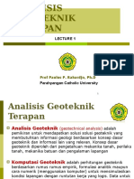 Kuliah 1 Analisis Geoteknik Terapan