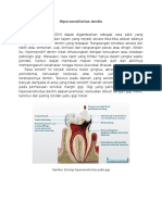 Hipersensitivitas Dentin Definisi: Gambar. Etiologi Hipersensitivitas Pada Gigi