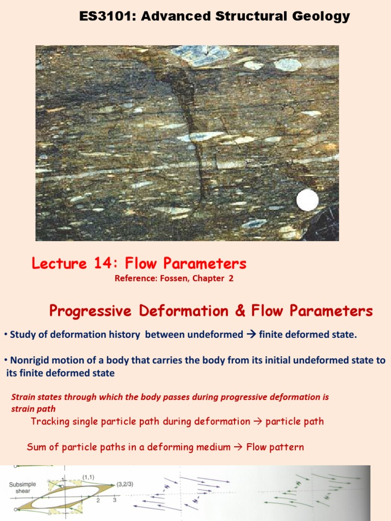 Flow Parameters in Progressive Deformation | PDF | Deformation ...
