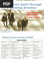 Concurrent Audit Through Core Banking Solution: Nashik Branch of Wirc of Icai 7 March 2015