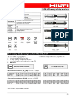 HSL-3 Heavy Duty Anchor: Basic Loading Data (For A Single Anchor) : HSL-3/HSL-3-SH