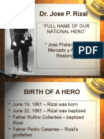 Rizal Chapter 1 Advent of A National Hero