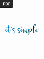 It´s Simple