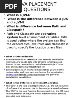 Java Placement Questions