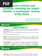 Articulo Pensamiento Sistemico en La Salud Publica