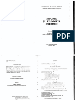 Istoria Si Filosofia Culturii PDF