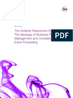The Instantly Responsive Enterprise - The Marriage of BPM and Complex Event Processing